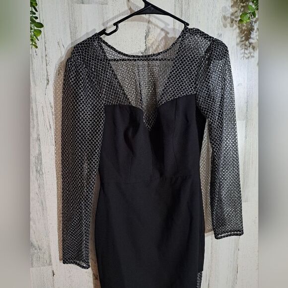 NWT BCBGMaxAzria Black Dress - Picture 4 of 11